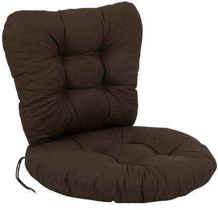 PATIO Rattansessel Auflage 55 cm Marocco 2 teilig Niedriglehner Polster gesteppt mit Schnüren Indoor & Outdoor