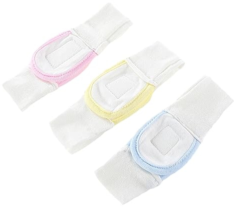STOBOK 3pcs Cotton Girl Diaper Strap Adjustable Fasteners Reusable Diaper Belt for Newborn