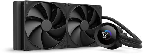 NZXT Kraken Serie – AIO CPU-Flüssigkeitskühler – Anpassbares LCD-Display – Hochleistungs-Lüfter – Kompatibel mit Intel® & AMD® Sockel – Plus 280 – Schwarz