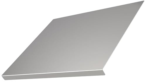 Woobroo Stainless Steel Chopping Board, 304 Steel Kitchen Cutting Board 40x30cm, Ideal for Meat, Vegetables and Baking, Silvery