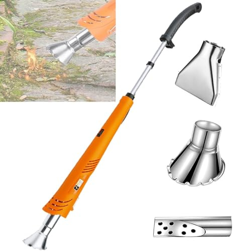 Quemador eléctrico de malas hierbas profesional de 2000 W, temperatura máxima de 650 °C para patio, jardín, entrada