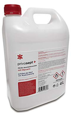 Privosept 4l Desinfektionsmittel in Kanister, zur hygienischen und chirurgischen Handdesinfektion, biozid, viruzid, bakterizid, 70% Ethanol