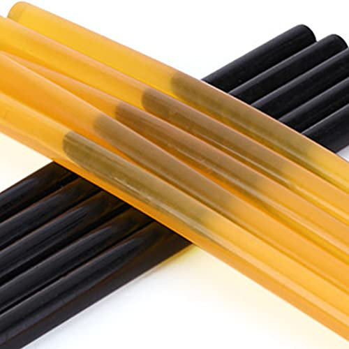 ​​​​10x Heißklebestifte für Autodellenreparatur,Fydun Heißklebesticks 27*11mm Hochfester Schmelzkleber (5xGelb + 5xSchwarz),Kompatibel mit 11mm Heißklebepistolen–Für Holz, Metall, Kunststoff & DIY​​