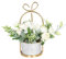 Hobyhoon - Fleurs artificielles en soie avec vase - Arrangement floral pour décoration de maison, mariage, centre de table, salon, bureau