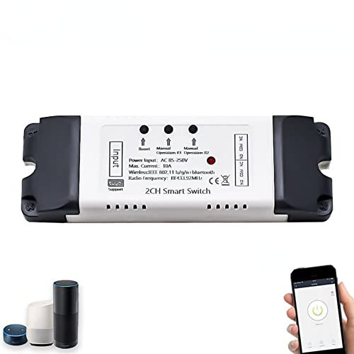 DAZZLEEX Smart Garage Door Remote Control Wireless Receiver Module Controller Switch Mobile App To Open/Close Garage Door WIFI Garage Opener Controller C 85-250V