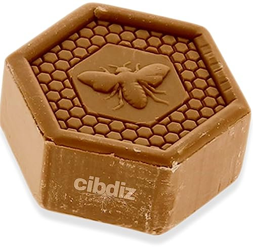 Savon Noir à la Propolis 100% Made in France - 3 en 1 : Visage Corps & Barbe – Soin Ultra Doux Hydratant & Nourrissant Naturellement - Vegan & Zéro Déchet Cosmétique Solide par Cibdiz - 100GR