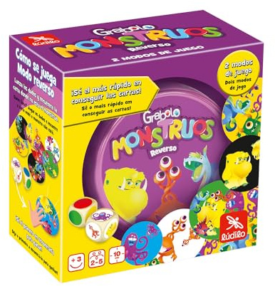 Ludilo - Grabolo Reverso | Juegos Educativos Niños 3 Años O Más | Juegos De Cartas De 2 A 5 Personas | Juego De Mesa con Modos De Juego | Regalo Niño 3 Años O Más