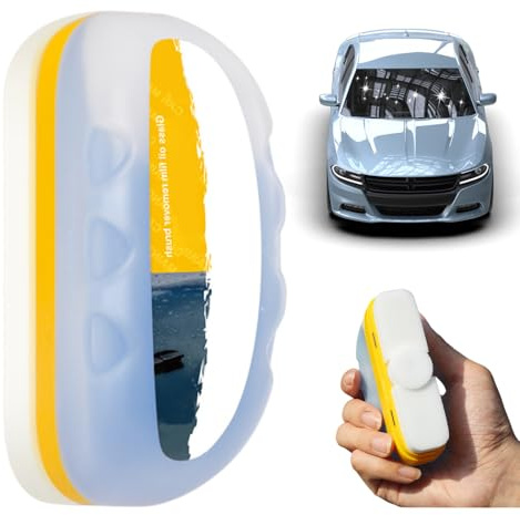 2025 Upgraded Automotive Oil Film Cleaning Brush, Windshield Cleaner, Glass Cleaner, Car Glass Oil Film Cleaner for Car Windows, Anti-Rain Fog Glass Cleaning Board (1)
