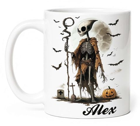 Roliga porslinsmuggar porslin kaffemugg främmande skrämmande karaktär för halloween roliga tekoppar för att dekorera mamma man 330 ml
