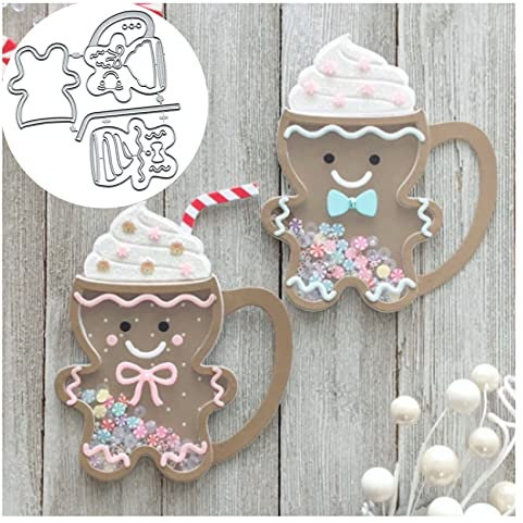 Yeyert Christmas Die Cuts, Craft Dies, Metal, Unique, 10x12cm/3.93x4.72inch