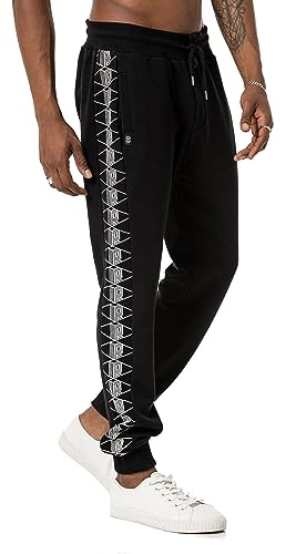 Red Bridge Herren Jogginghose Freizeithose Sporthose 3D-R Schwarz M