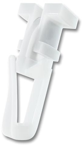 dekondo Duo X-Gleiter, Universal-Gleiter, Faltengleiter, mit drehbarem Kopf, universal einsetzbar für Gardinenschienen oder -stangen mit 4mm oder 6mm Profilschlitz/Laufnut (200)