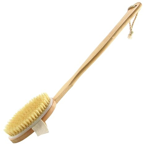Dry Brushing Body Brush Gentle Exfoliating Brush Physical Exfoliating Scrubber Cellulite Remover Brushes,for Exfoliate, Stimulate Blood Circulation, Remove Dead Skin and Cellulite (Short)