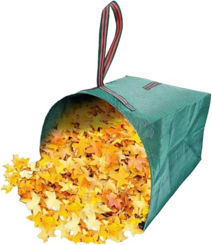 270 Liter Gartensack aus strapazierfähigem Polypropylengewebe, staubschaufeltypisch, professionell，Tragegriffen ，für Laub, Äste, Gartenabfälle