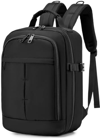 BAGZY 40x30x15cm Handgepäck Rucksack für British Airways jet2 Air France Reiserucksack Flugzeug 14 Zoll Laptop Rucksack Wasserdicht Cabin Kofferrucksack Carry-ons Hand Luggage für Arbeit Damen Herren