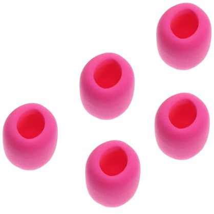 Abaodam Copertura in Spugna per Microfono Rosa 5 Pezzi Protezione Antivento Resistente per Microfoni Portatili Cuscinetti Colorati per Uso Professionale e Karaoke