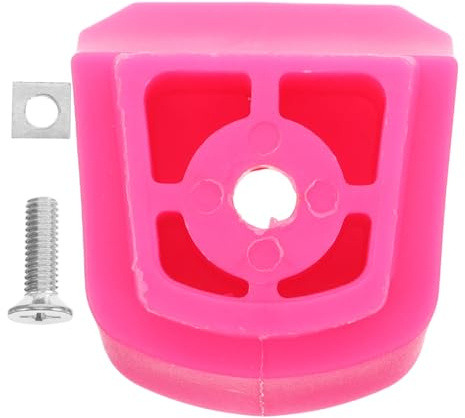 TOMETURE Blocco Freno per Pattini a, Sicurezza Migliorata e Antiscivolo, Materiale in Gomma e Inox, Adatto per Pattini Inline e Roller Rosa