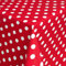 Wachstischdecke Wachstuch Tischdecke Gartentischdecke abwaschbar eckig 140x140 cm Punkte Rot Weiss
