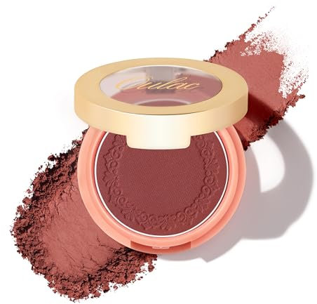 Oulac Puder Rouge, satte Farbe, wasser- und schweißbeständig, langlebig, mattes Finish, geeignet für verschiedene Hautgruppen, 4,8 g, Cheek to Cheek