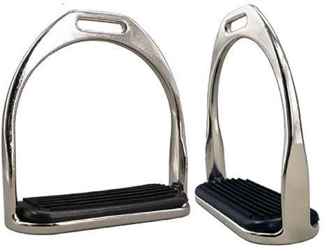 YNR England Stirrups Iron Steel Flexible Safety Horse Riding Equestrian Treads 4.75