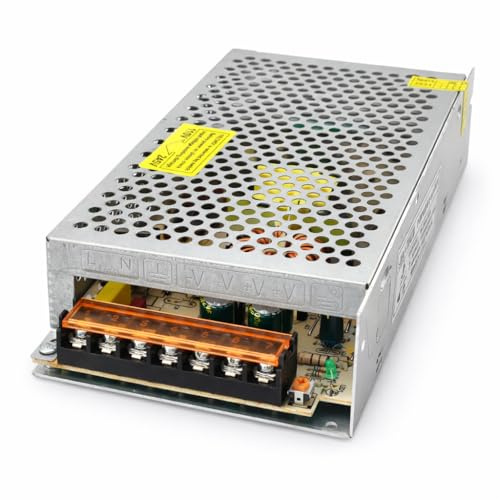 Jandei - Alimentatore trasformatore 110/220 V AC a 12 V DC 200 W 16,6 A, installazione interna IP20 per striscia LED, neon o dispositivi a bassa tensione