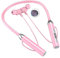 Lmohuytf Wireless Bluetooth Headset Neck Type Stereo Noise Reduction Universal Plug-in Card Sport Ear Headset Mic,Pink