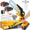 Mini Chainsaw-6 Inch Brushless Motor Cordless Chainsaw with 4000mAh Battery & 2 Chains, Light Weight Battery Chain Saw Electric, Small Chain Saw with 1000W Motor and Safety Lock for Tree Trimming