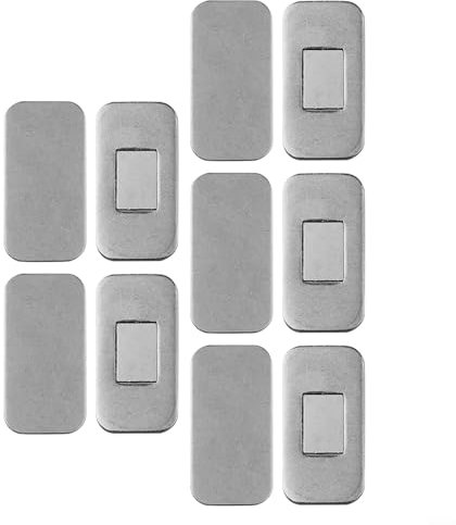 Système de fermeture magnétique - Ensemble complet de 5 pièces pour sécuriser les armoires et les tiroirs sans compromis - Argenté