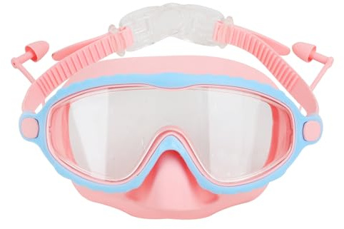 TINAYAUE Kinder Taucherbrille Anti Choking Schwimmbrille Anti Beschlag Tauchmaske Jungen Mädchen Einstellbar Schwimmmaske mit Ohrstöpseln Anti-Leck Schnorchelmaske für 4-16 Jahre Kinder
