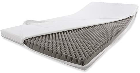 Dibapur® OTTO: Kallskummadrass rullmadrass madrass madrassförhöjning extramadrass madrassförstärkning massage (160 x 190 cm)
