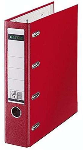 Leitz Doppelordner 10120025 2xDIN A5 quer 75mm PP rot