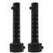Riloer 2pcs Universal 48mm Motorrad Auspuff Schalldämpfer Motorrad Schalldämpfer Kann abnehmbaren DB Killer Schallwand Schalldämpfer (schwarz) einsetzen