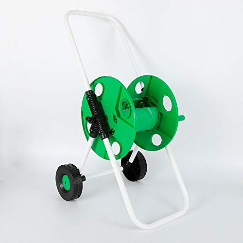 Acesunny Schlauchwagen Set Wasserschlauch 50m Schlauchwagen 1/2 mit Kupplungen Set Schlauchwagen 50m Gartenschlauch Wasser Schlauchwagen Fahrbar Schlauchtrommel