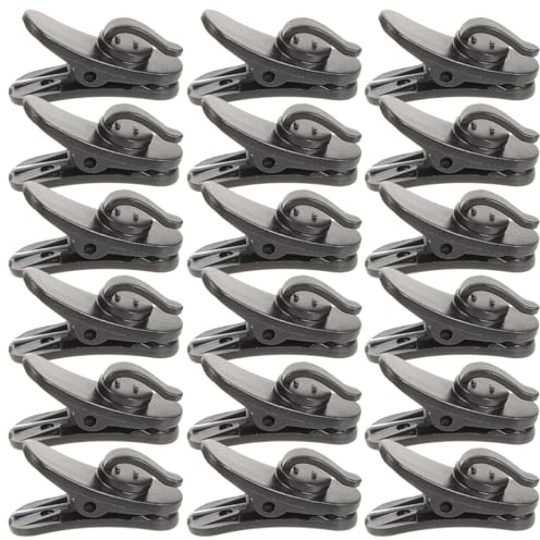 ibasenice Clips De Micro À Revers En Plastique Pinces Rotatives Pour Micro Cravate Accessoires De Support Microphone Pour Discours Enregistrements Audio Et Performances