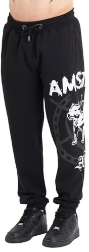 Amstaff Renars Herren Jogginghose Sweatpants Baumwolle Sporthose Schwarz