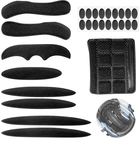 Set di cuscinetti di ricambio per casco da bicicletta, accessorio universale, per casco da bicicletta, imbottitura in schiuma con velcro, imbottitura interna per casco da bicicletta e da moto