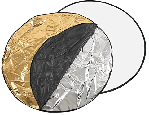 Generic Riflettore Rotondo Pieghevole con Custodia per Ammorbidire la Luce in Condizioni di Luce Intensa (110 cm)