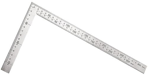 Regla Metalica Cuadrada de Acero,Escuadra de Acero 150x300mm, escuadras metalicas carpintero,Regla de Ángulo Recto para Carpintería, Modelismo y Proyectos de Bricolaje con Marcas de Medición Precisas