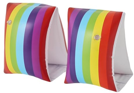 BEALIFE Brassards de Natation Arc-en-Ciel légers, Anneaux flottants, Manchons de sécurité qualité supérieure pour s'amuser dans l'eau, Accessoire Natation idéal pour Les débutants. Anneaux