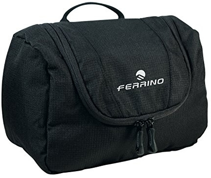 Ferrino Cosmetic Necessaire, Dufflebag da Viaggio Unisex Nero, 23x12x15 cm