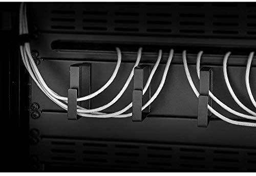 Renkforce RF-3440222 19 Zoll Netzwerkschrank-Kabelführung 2 HE Schwarz