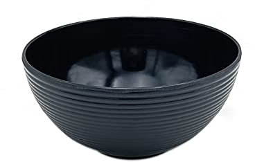 MCM service Insalatiera in Pura Melamina Ø cm 17 Linea 91 Nero Made in Italy