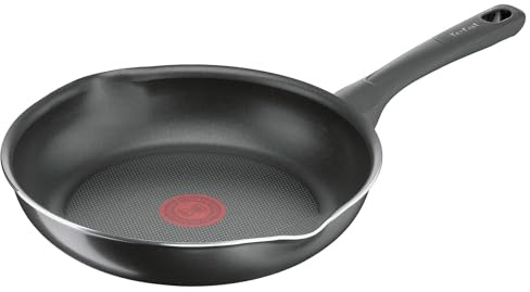 Tefal B5580423 Day by Day 24cm Frying Pan, Titanium Non-Stick Coating, Thermo Signal, Easy Cleaning, Black