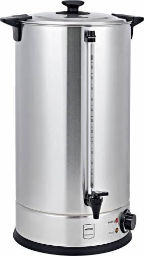 METRO Professional Wasserkocher/Glühweinspender GWB1030, Edelstahl, 30 L, 2600 W, 200 Tassen, mit Wasserstandsanzeige, silber