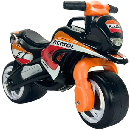 Laufrad Motorrad Kinder ab 18 Monaten Repsol mit Tragegriff + Breiten Kunststoffrädern + Ergonomisches Design + rutschfeste Dekoration Wasserfest + Stabile Konstruktion | INJUSA