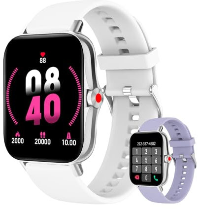 Colesma Montre Connectée Femme Répond/Passe des Appels, 1.69 HD Trackers D'activité avec Moniteur de Fréquence Cardiaque/Pression Artérielle/Oxygène Sanguin Smartwatch pour Android iOS