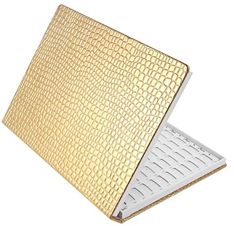 Giilayky 216 couleurs de pointes d'ongles Livre DIY Nail Art Affiche étagère Gel Carte Graphique Peinture Tableau d'affichage Doré