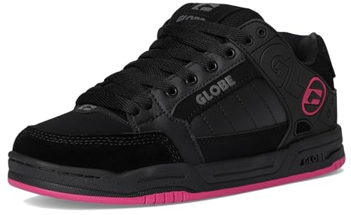 Globe Scarpe da Skateboard Tilt Uomo, Nero/Nero/Rosa, 7