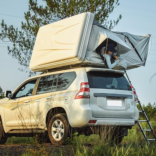 Starres Dachzelt für 4-5 Personen, hydraulische Installation in 3 Sekunden, wasserdicht und UV50+, Conv. für Autos, SUV, LKW