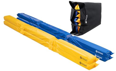 Dönges Pferdegasse gefülltes Set mit vier Balken à 300 x 17 x 10 cm Trabstange Richtläufer Gassen Pferdegassen Arbeitsgassen Stangenarbeit Schaumstoffgassen Positionsarbeit Schaumstoffbalken